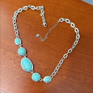 Silver and Turquoise Necklace